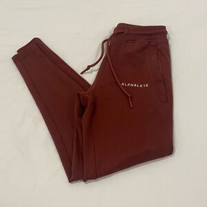 Burgundy Alphalete joggers